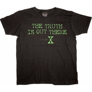 เสื้อยืดผ้าฝ้ายพิมพ์ลายขายดี เสื้อยืด พิมพ์ลาย The X Files TV Show Series The Truth is Out Have สีดํา สําหรับผู้ชาย ผู้ใ