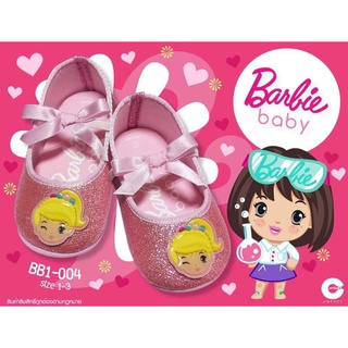 🔥พร้อมส่ง🔥Disney Barbie Baby ลิขสิทธ์แท้💯% รุ่น BB1-004 รองเท้าเด็ก รองเท้าเด็กผู้หญิง รองเท้าบัลเล่ต์ รองเท้าแฟชั่นเด็ก