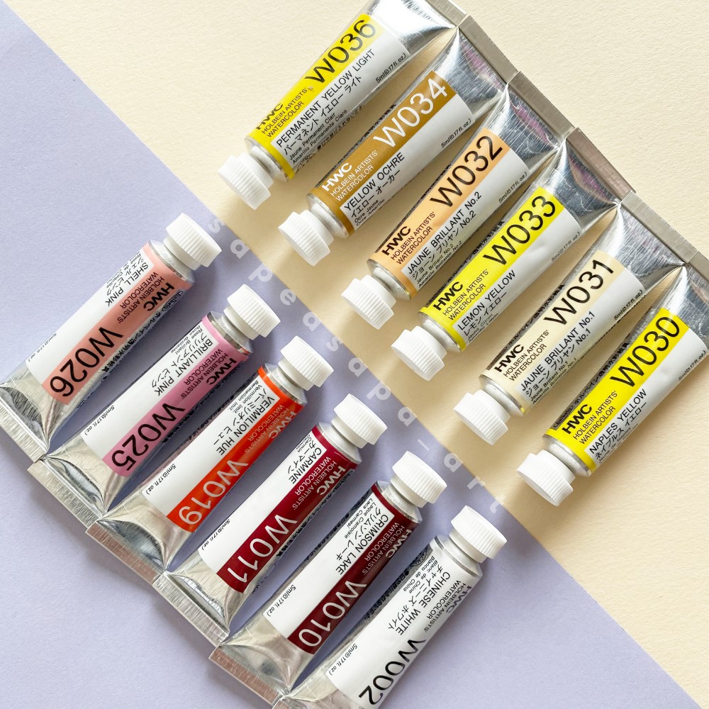Series A (Part 1/2) สีน้ำ Holbein Artists’ Watercolor 5 ml (สินค้าแยกออกเป็น 2 รายการ)