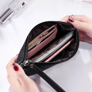 ส่งด่วน พร้อมส่ง 10 สี!กระเป๋าสตางค์พร้อมสายคล้องมือ Forever Young W016