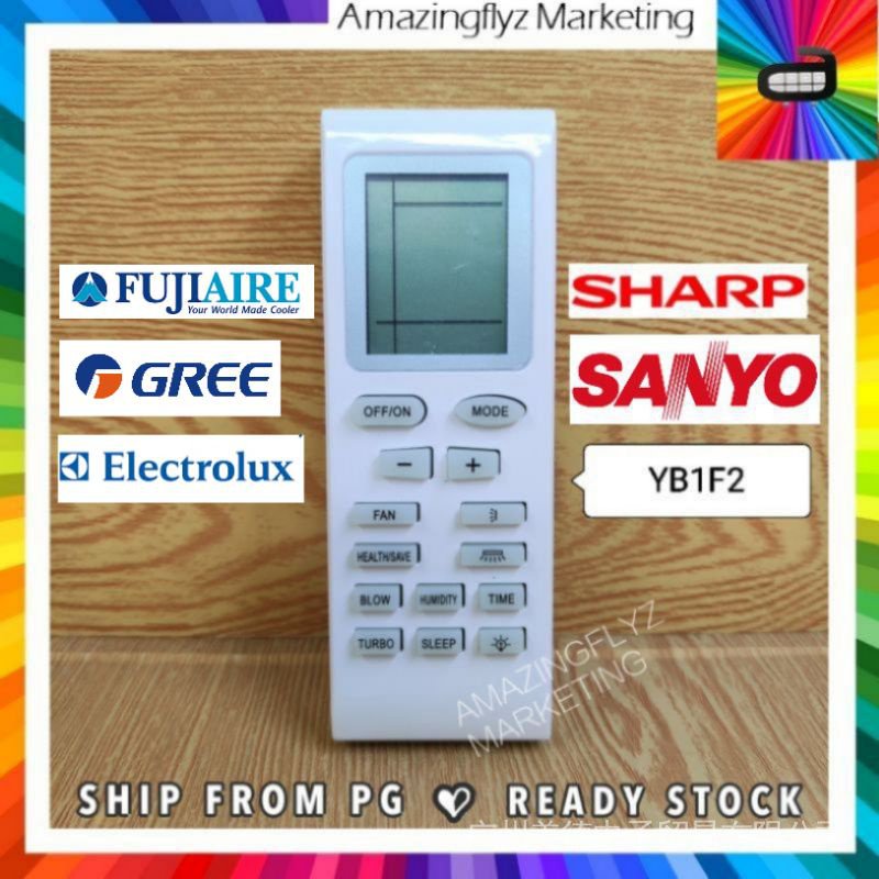 Sharp/ Sanyo/fujiaire/Gree/ Electrolux รีโมทคอนโทรลเครื่องปรับอากาศ yb1f2/เครื่องปรับอากาศรีโมทคอนโทรล
