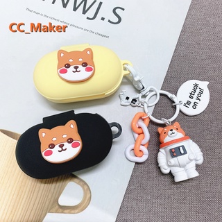 Samsung Galaxy Buds+ Case Silicone Soft Shell Galaxy Buds Plus Cover Cartoon Shiba Inu Keychain Pendant Samsung Buds Bluetooth Headset Case