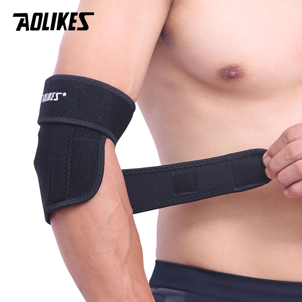 AOLIKES 1PCS Adjustable Elbow Support Pads With Spring Supporting Codera Protector Sports Safety For Ciclismo Fitness