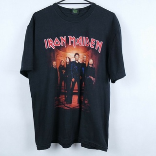 เสื้อยืดวินเทจขายดี เสื้อยืดลําลอง แขนสั้น ลาย IRON MAIDEN สีดํา สไตล์วินเทจ สําหรับผู้ชาย L JCojba50PBgmpo57S-5XL