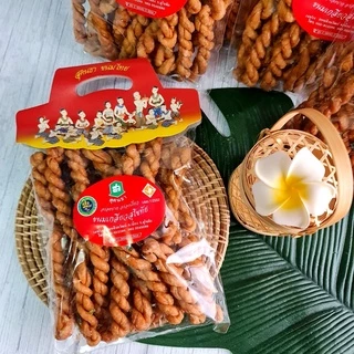 กินเพลิน✨200 กรัม ขนมเกลียวสุคนธา ขนมเกลียวสูตรโบราณ เกลียวสุคนธา