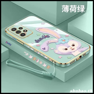 เคสโทรศัพท์มือถือคู่รัก ชุบไฟฟ้า แบบนิ่ม บางพิเศษ ลายการ์ตูนหรูหรา สําหรับ Samsung Galaxy A52 A52S A51 A71 A32 A72 A31 A12 A02S Case