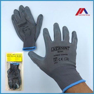 AT INDY ถุงมืองานทั่วไป อินดี้ รุ่น GL-101 ถุงมือช่าง ถุงมือยาง GENERAL WORK GLOVES