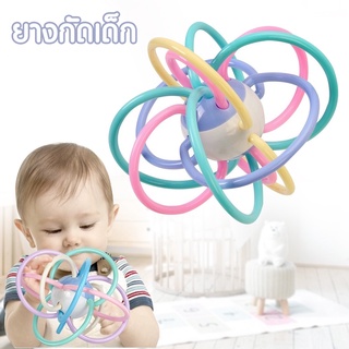 ยางกัด ยางกัดเด็ก Manhattan Toy นึ่งได้ปลอดสารปลอดภัยสุดๆยางกัดเส้นสีพาสเทลสำหรับเด็กมีเสียงเวลาเขย่า  ของเล่น S