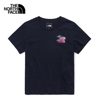 THE NORTH FACE W S/S NOVELTY LOGO TEE -AP AVIATOR NAVY เสื้อยืดแขนสั้น เสื้อยืด เสื้อผ้าผู้หญิง