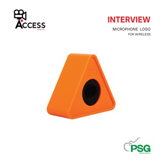 ACCESS INTERVIEW MICROPHONE LOGO FOR WIRELESS - Orange