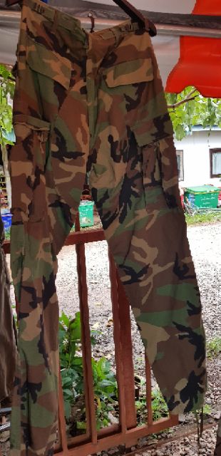 กางเกงทหารลายพรางUSA woodland  MEDIUM REGULAR