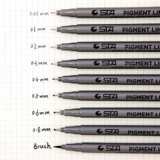 ปากกาเจลวาดภาพ กันน้ํา BUJO แพลนเนอร์ ตะขอสายปากกาเจล