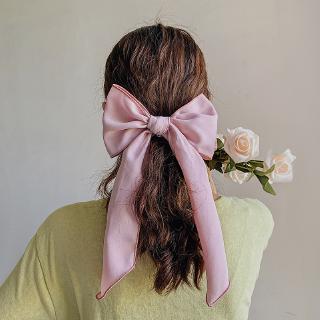 【CICI】Big Bow Head Rope Ins Hot Chiffon Hair Rope Bracelet Dual-purpose Lolita Hair Ring