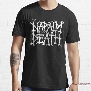 เสื้อยืดครอปเสื้อยืด พิมพ์ลาย Napalm Death แบบใหม่S-5XL