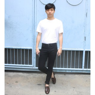 Golden Zebra Jeans กางเกงยีนส์ผ้ายืดสีดำขาเดฟ (Size เอว 28-44)