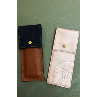 Starbucks กระเป๋าหนังชมพู และสียีนส์ พร้อมส่ง (เลื่อนรูป)