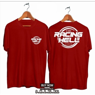 เสื้อยืด พิมพ์ลายโลโก้ Hell RACING Clothing //