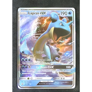 Lapras GX 35/149 ลาพลาซ Pokemon Card (Matt Shadow Series) ภาษาอังกฤษ