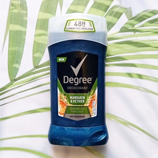 ผลิตภัณฑ์ระงับกลิ่นกาย สำหรับผู้ชาย Men Deodorant Stick Aluminum Free, Mandarin &amp; Vetiver 74g (Degree®) โรลออนสติ๊ก