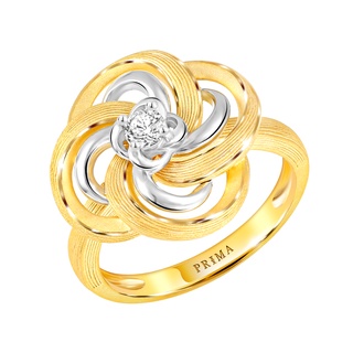 PRIMA แหวนทองคำ 99.9% Nebula Collection 113R0178-18
