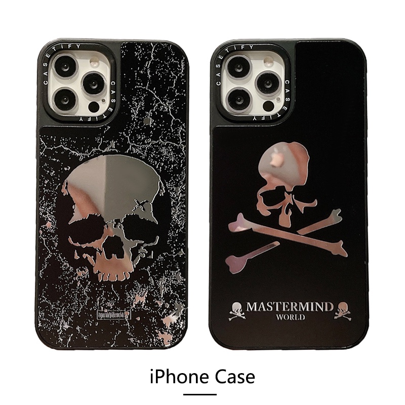 เคสโทรศัพท์มือถือกระจก กันกระแทก ลายการ์ตูนหินอ่อน กะโหลกแตก แฟชั่น สําหรับ iPhone 6 6s 7 8 Plus SE2 X XS XR XSMax 14 13 12 11 Pro Max 14Plus iPhone11