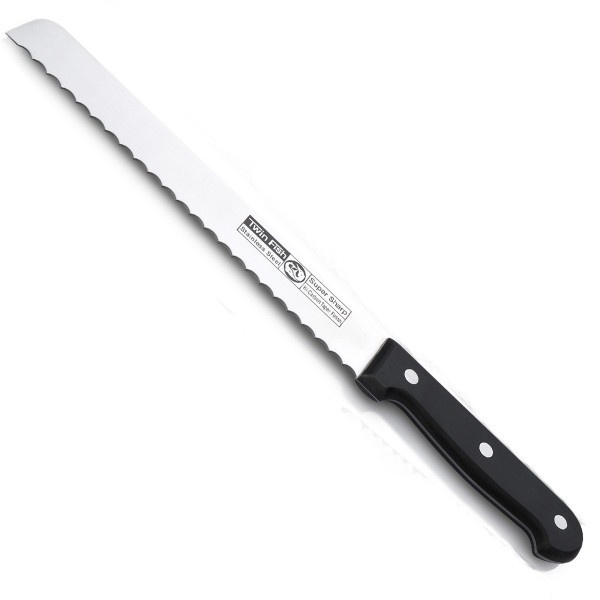 TwinFish มีดหั่นขนมปังด้ามพลาสติก Bread Knife ขนาด 8นิ้ว  แข็งแรงคงทน ลดราคาพิเศษ  รหัส8642/8