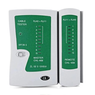 ตัวเช็คสายแลน RJ45 RJ11 RJ12 CAT5 UTP Network LAN Cable Tester