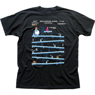 Lastest เสื้อยืดลําลอง แขนสั้น พิมพ์ลาย Adventure Time Donkey Kong Arcade Game 80Sfunny แฟชั่นสําหรับผู้ชาย เหมาะเป็นของ