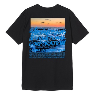 เสื้อยืด STUSSY Fashion Printed T-Shirt Short Sleeve Clear School Day