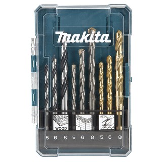 MAKITA D-71962 ดอกเจาะไม้,ปูน,เหล็ก 9PC