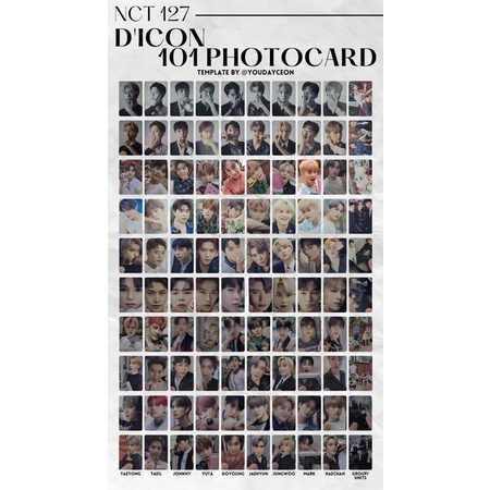 NCT 127 DICON PHOTOCARD