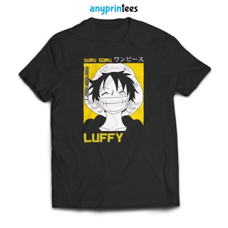 หนึ่ง PIece luffy อะนิเมะเสื้อออกแบบ Unisex เสื้อยืดลําลองเสื้อยืดอินเทรนด์ขนาดใหญ่เกินขนาด f=&lt;