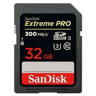 Extreme PRO 300MBs UHSII Class 10 U3 SDHC Card 32GB