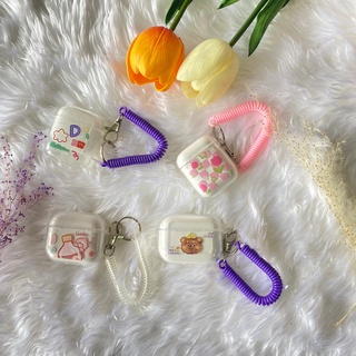 𖧷 พร้อมส่งจากไทย 𖧷 เคส Airpods 1/2, Airpods 3, AirPods Pro 🪄 เคสใสนิ่ม ฟรี 💖 สายห้อยยางยืดเคสซิลิโคนนิ่ม TPUยางอ่อน Airp