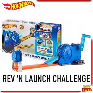 Hot Wheels รางปล่อยตัวรถ Track Builder Rev n Launch Challenge ชุดราง Hotwheels แถมฟรีรถ 1คัน งานเคลีย์สุด ราง