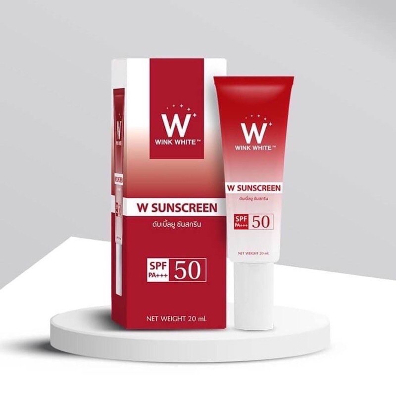 W SUNSCREEN กันแดดวิงค์ไวท์(ราคา1หลอด)