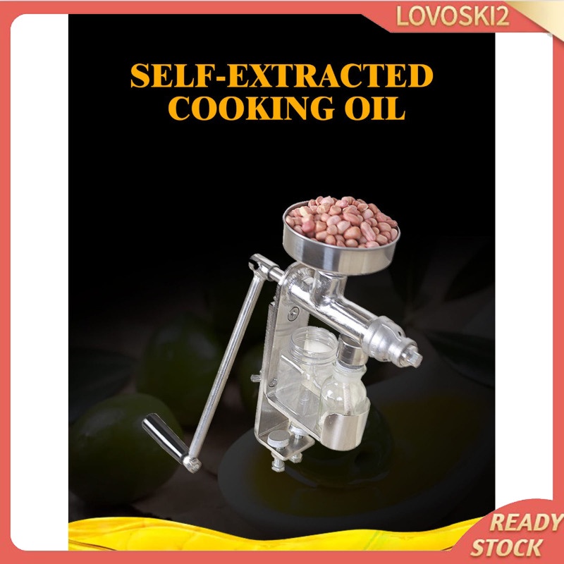 [LOVOSKI2] Manual Oil Press Machine Expeller Extractor Stainless Steel