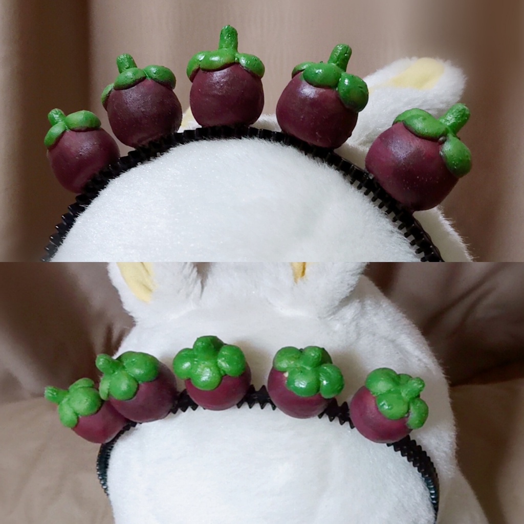 🍭🍭 ที่คาดผมผลไม้ ทุเรียน มังคุด ขนมเบื้อง ที่คาดผมน่ารัก 🍭🍭 - รูปที่ 3