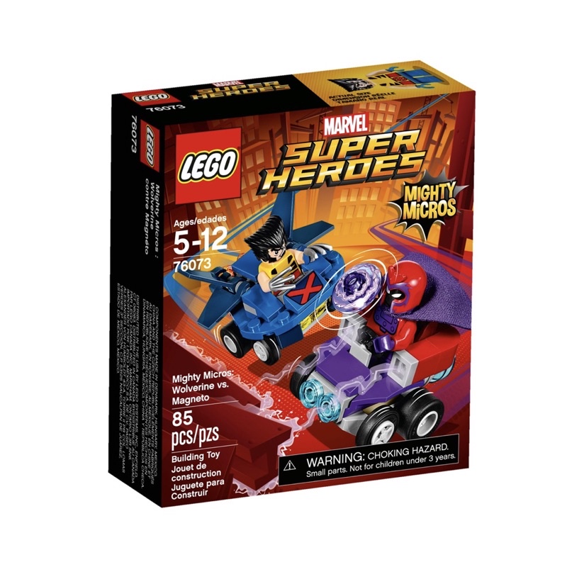 Lego Marvel #76073 Mighty Micros: Wolverine vs. Magneto