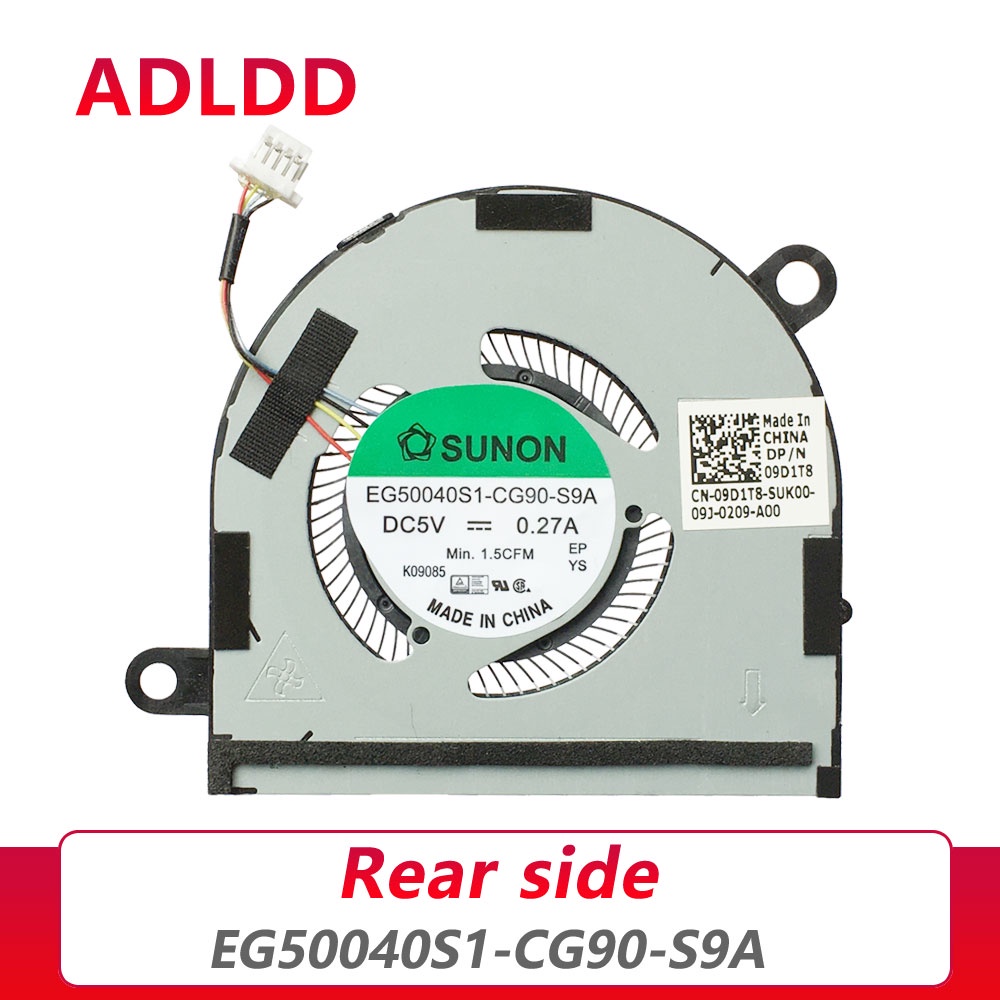 พัดลมระบายความร้อนแล็ปท็อป EG50040S1-CG90-S9A DC5V 0.27A 4Pin DELL Latitude7400 2 in 1 DP/N 09D1T8 9