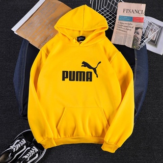 Bf style Ulzzang Velvet PUMA เสื้อกันหนาวมีฮู้ด ผ้าฝ้าย สําหรับผู้ชาย JZ