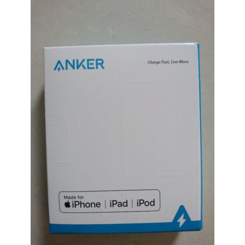 [ของแท้ - ซีลเดิม] สายชาร์จสายฟ้ามาตรฐาน Anker 0.9m MFI