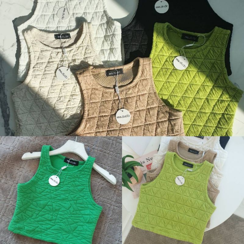 [SALE](ราคา159)Crop Top ผ้าโบเทก้า ผ้านุ่มน่ารักมากก  ผ้ายืดน้า ✔ ของมาเพิ่มเเล้วนะคะ