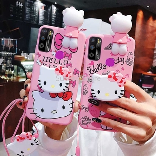 เคสโทรศัพท์มือถือ ลายการ์ตูนคิตตี้ 3 มิติ สำหรับ Infinix Hot 10 Play Hot 9 Play Hot 10 Lite Note 8 Smart 5 X657