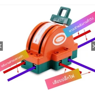 คัตเอาท์ 3 ทาง คัทเอาท์หลังเต่า สะพานไฟ สลับไฟ Knife Switch 2P 32A 63A สำหรับงานโซล่าเซลล์