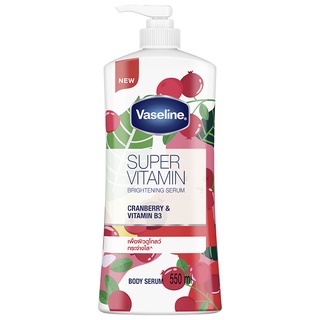 Free Delivery Vaseline Super Vitamin Brightening Cranberry and Vitamin B3 Serum 550ml. Cash on delivery