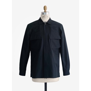 [JBB*] MIDNIGHT NAVY COTTON SILK CAMPING JACKET เจบีบี เวิร์คแจ็กเก็ต แจ็คเก็ตลำลองผู้ชาย สไตล์วินเทจ สีน้ำเงินเข้ม