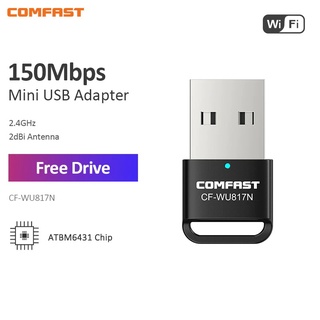 Cf-wu817n อะแดปเตอร์การ์ดเครือข่าย WiFi ไร้สาย USB 150Mbps 2.4GHz 802.11N สําหรับ Win7 8 10 11