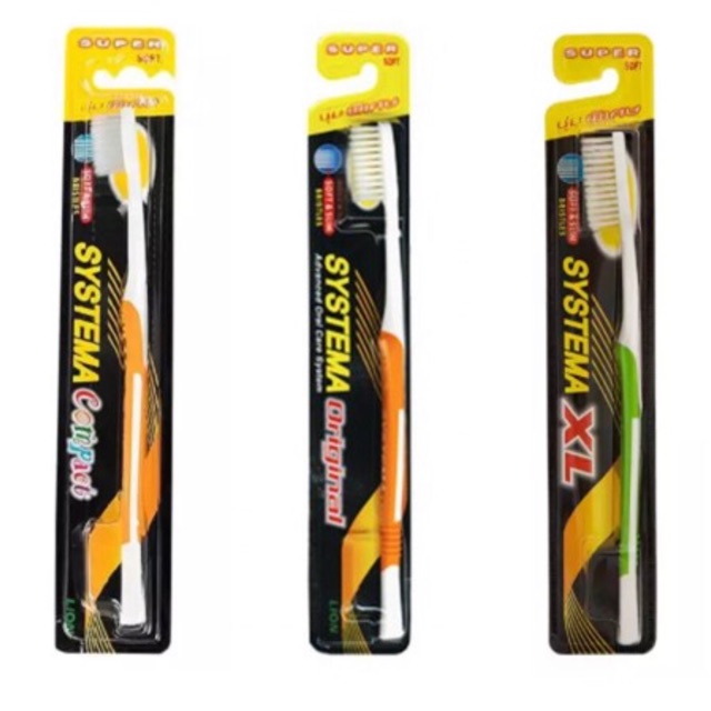SYSTEMA แปรงสีฟันซิสเท็มมา Super Soft รุ่นขนแปรงนุ่มพิเศษ [มี 3 ขนาดให้เลือก]