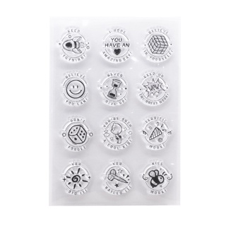 love* Creative Encourage Silicone Clear Stamp Decorative Transparent Rubber Seal Stamp